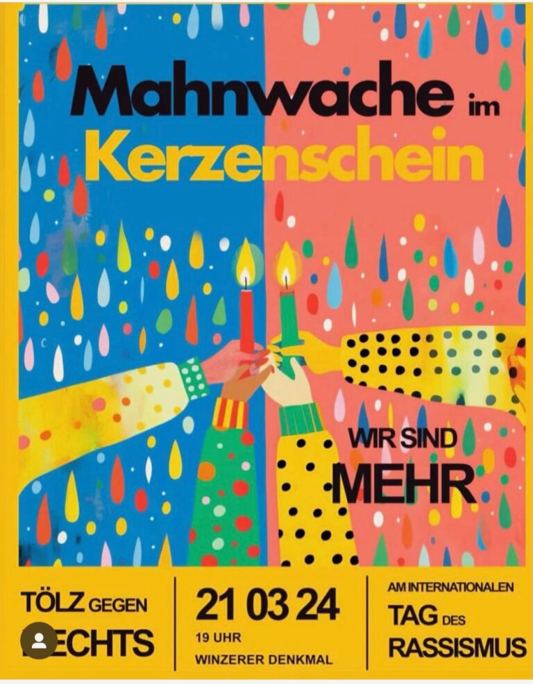 Mahnwache Bad Tölz 21.3.2024