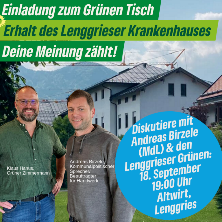 Erhalt des ehemaligen Lenggrieser Krankenhauses: Für bezahlbaren Wohnraum und den Schutz unseres Ortsbildes!