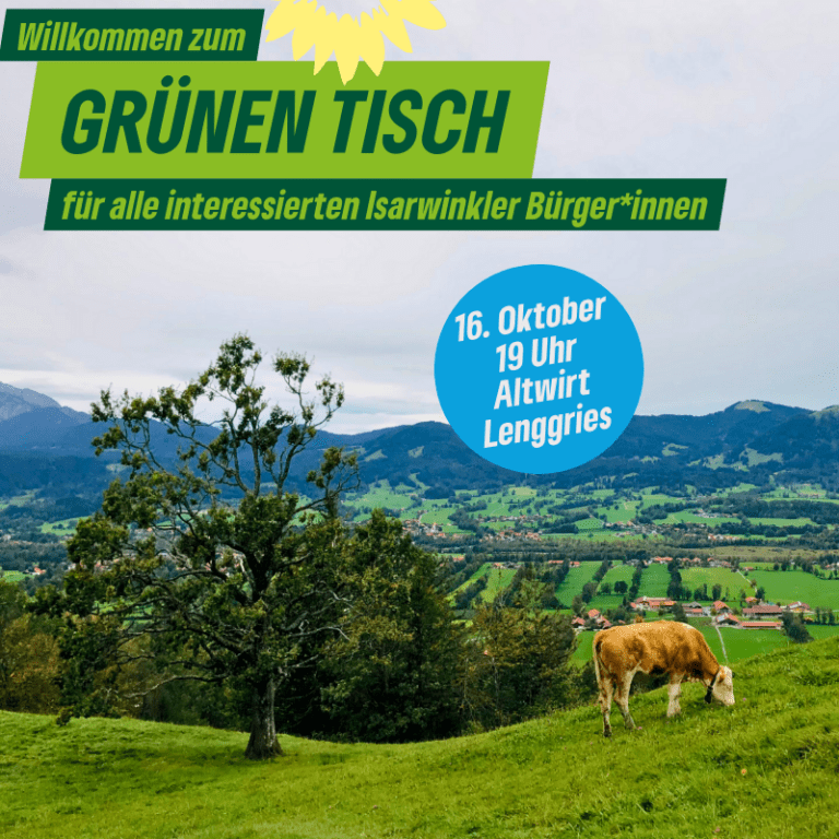 Einladung zum Grünen Tisch – Mittwoch, 16.10., 19 Uhr im Altwirt