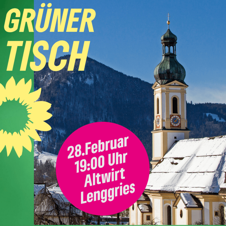 Grüner Tisch Isarwinkel