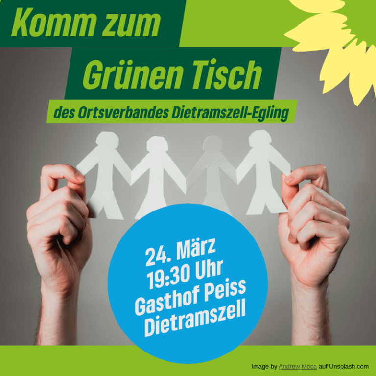 Einladung zum Grünen Tisch – 24. März 2025