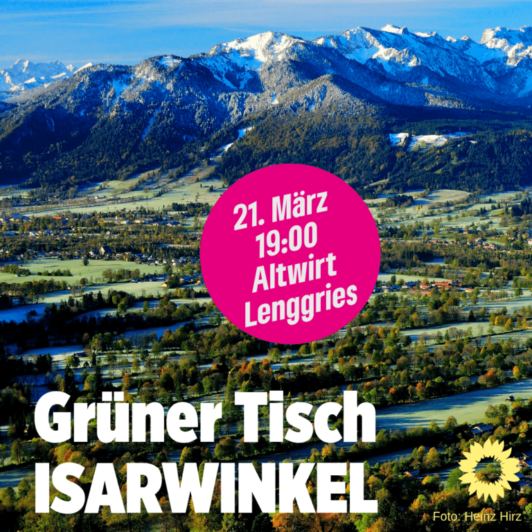 Grüner Tisch des OV Isarwinkel