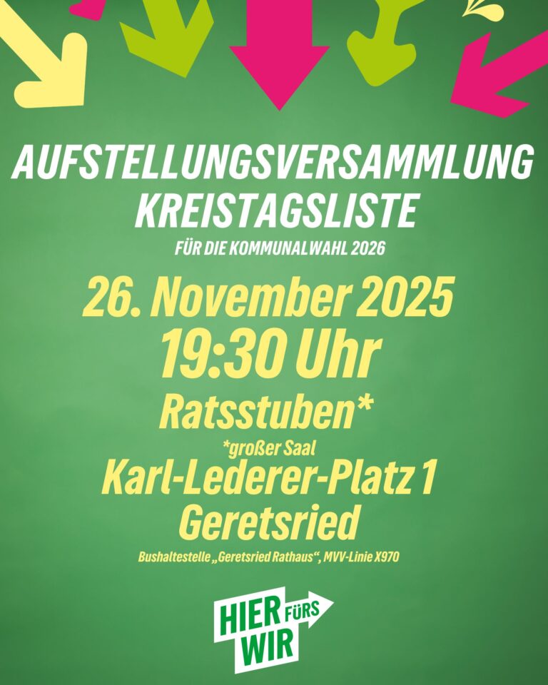 Aufstellungsversammlung Kreistagsliste – Kommunalwahl 2026