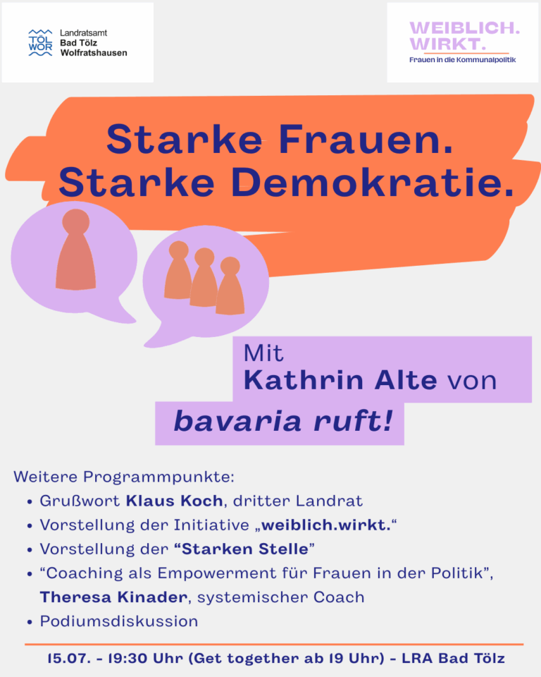 Starke Frauen. Starke Demokratie. – Veranstaltung am 15. Juli 2025