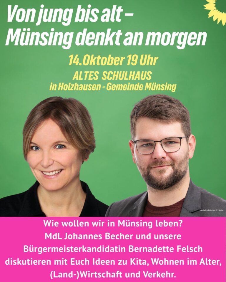 Von jung bis alt – Münsing denkt an morgen am 14.10.2025