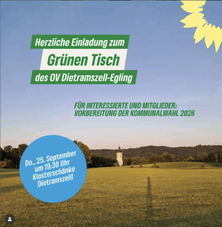 Grüner Tisch Dietramszell – Egling