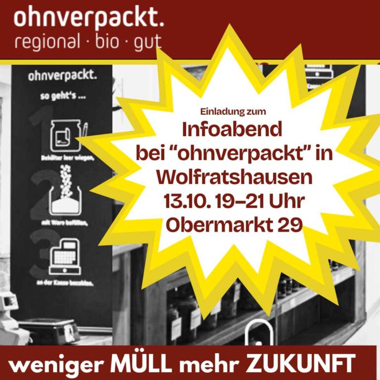 !!! ABGESAGT WEGEN KRANKHEIT: Neugierig auf nachhaltiges Einkaufen?
