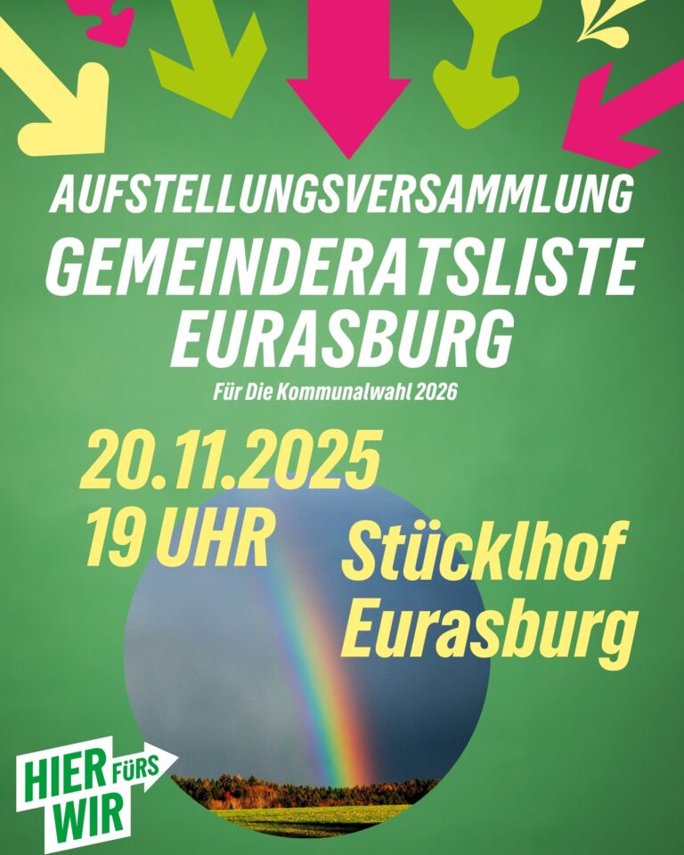 Aufstellungsversammlung der Gemeinderatsliste in Eurasburg