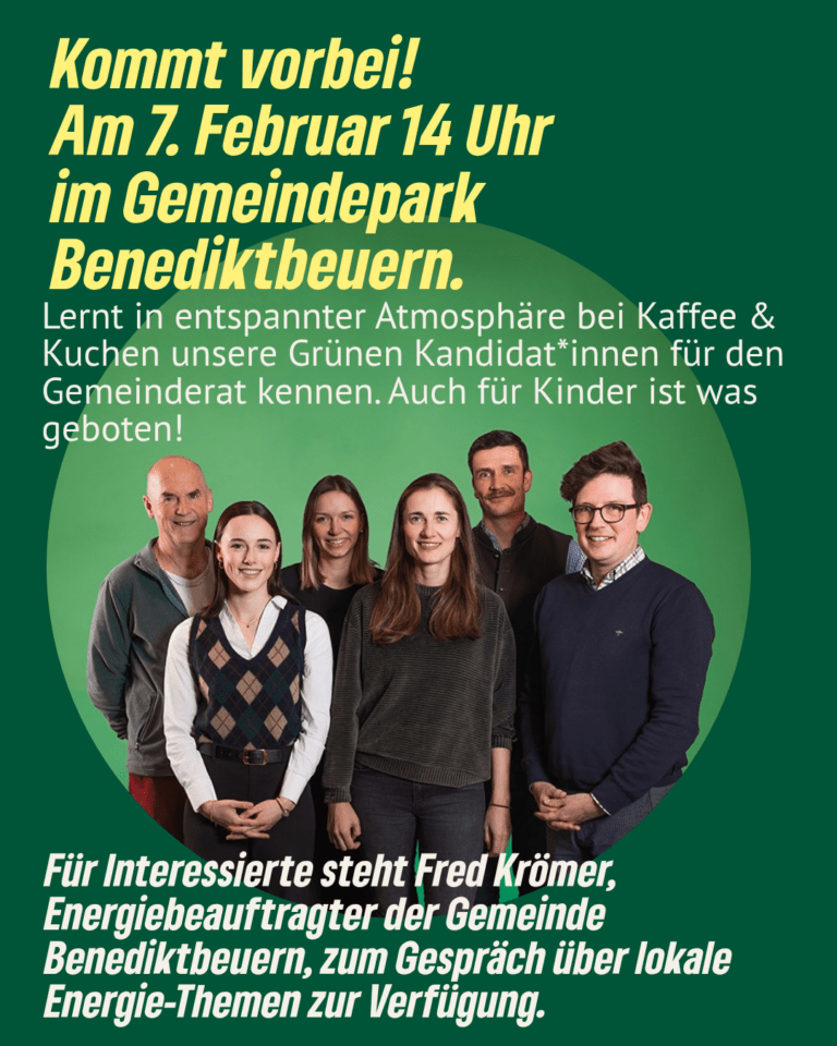 Kennenlernen der Kandidaten im Gemeindepark Benediktbeuern