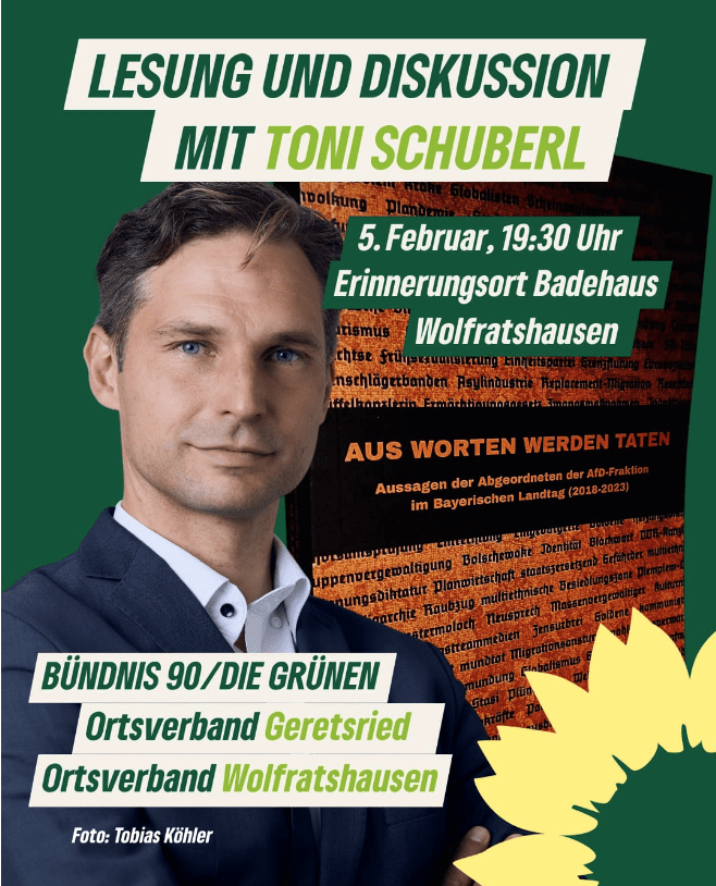 Lesung und Diskussion mit Toni Schuberl – Aus Worten werden Taten