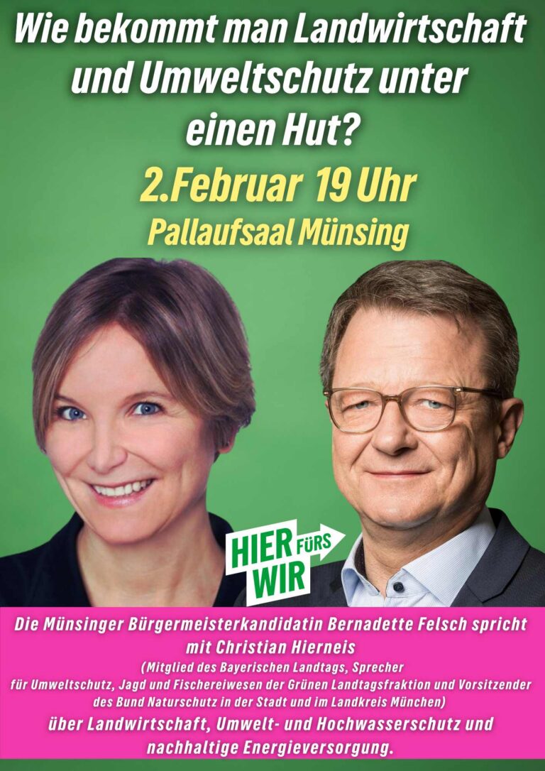 Landwirtschaft, Umwelt- und Hochwasserschutz und nachhaltige Energieversorgung