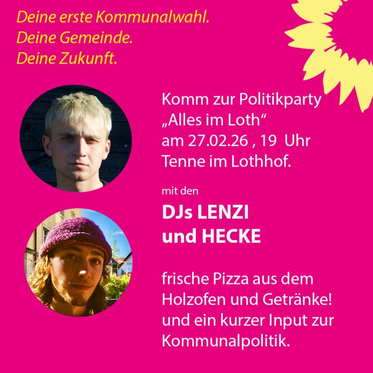 Politik-Party für Erstwählerinnen und Erstwähler