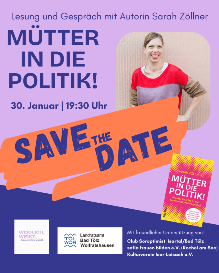 Lesung und Podiumsdiskussion: „Mütter in die Politik!“