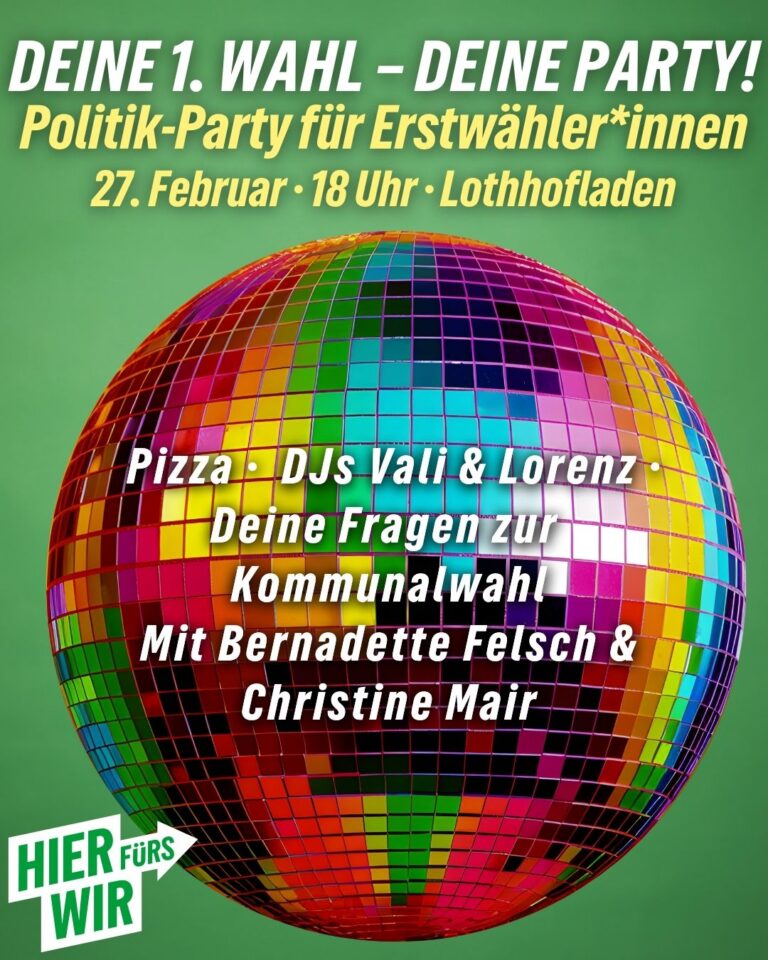 Politik-Party für Erstwählerinnen und Erstwähler