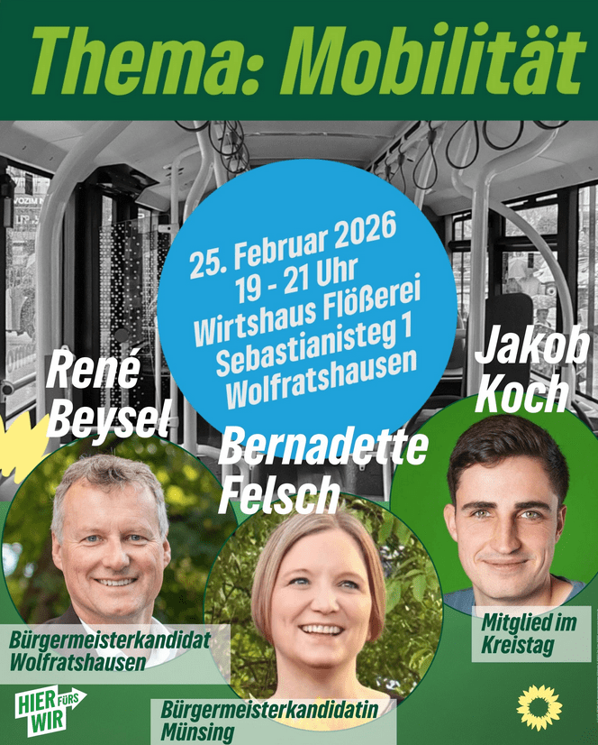 Grünes Stadtgespräch: Mobilität