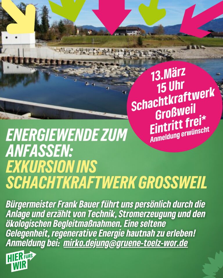Exkursion zum Schachtkraftwerk in Großweil