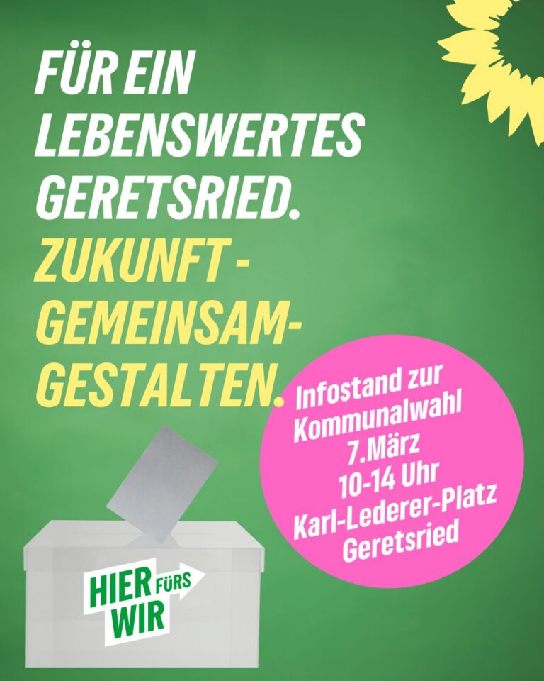 Infostand am Karl-Lederer-Platz Geretsried