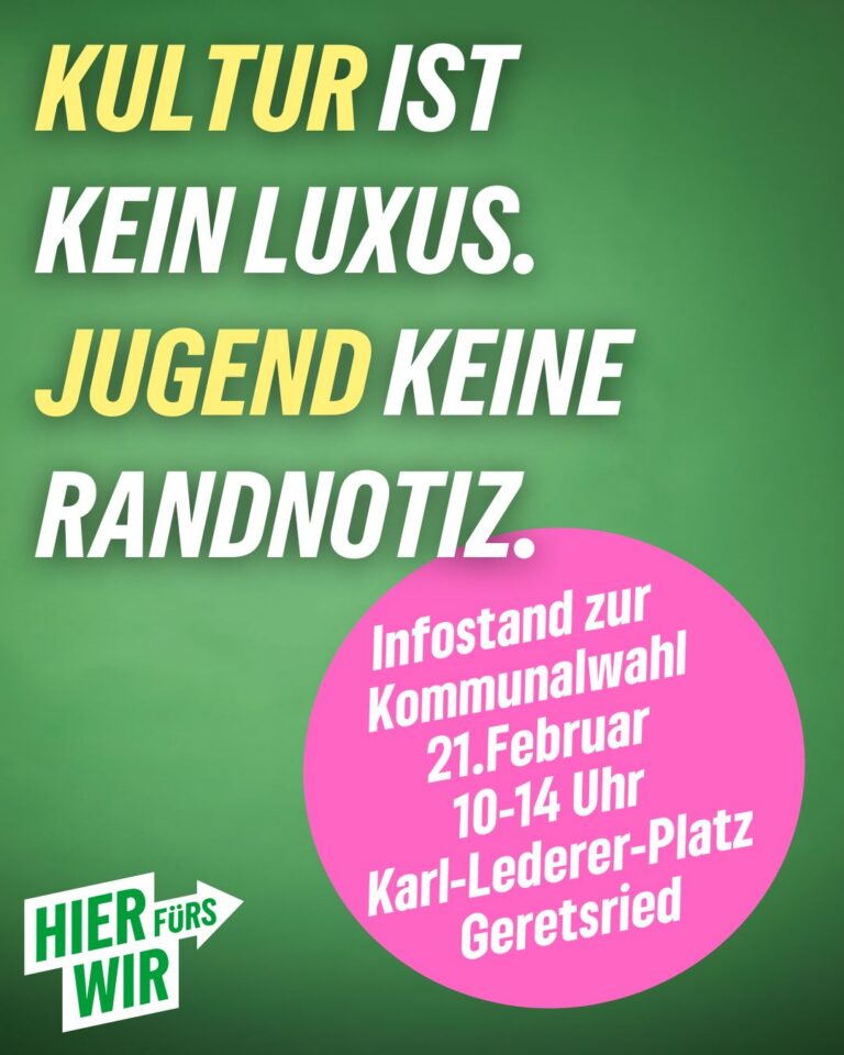 Infostand am Karl-Lederer-Platz