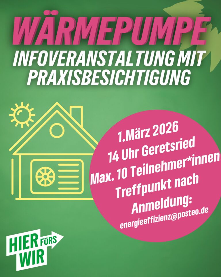 Wärmepumpen-Informationsveranstaltung mit Praxisbesichtigung