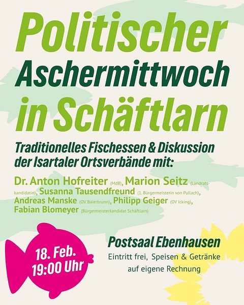 Politischer Aschermittwoch Grüne OV Schäftlarn