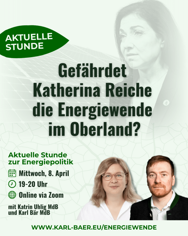 Die Energiewende im Oberland – wird sie gerade von oben ausgebremst?