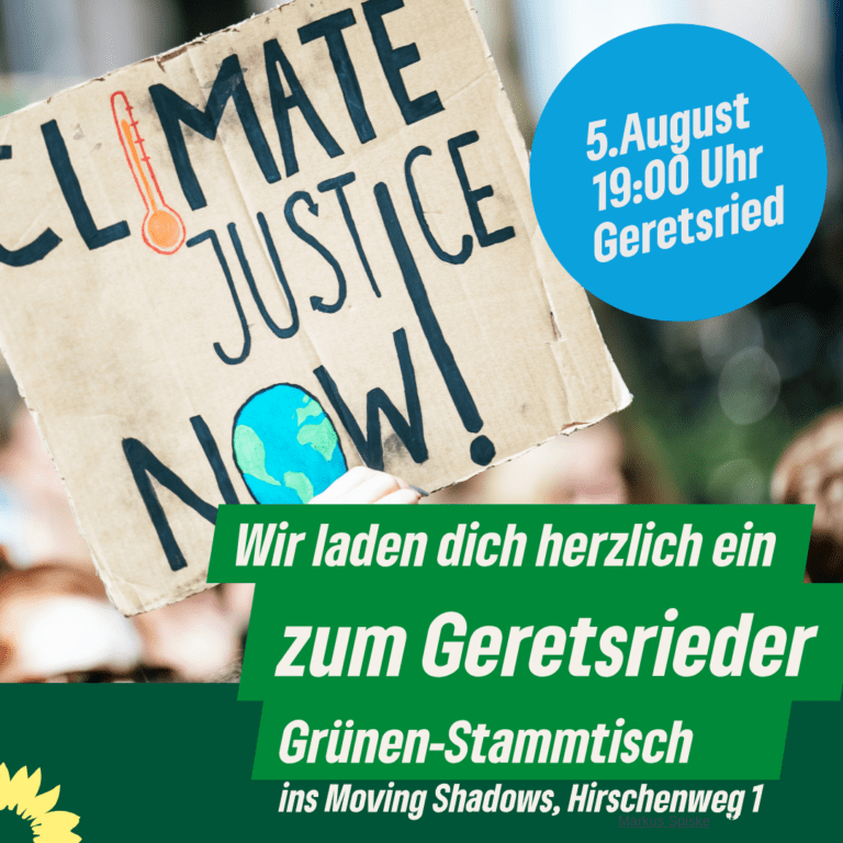 Geretsrieder Grünen-Stammtisch: Klimaneutralität & Stadtbegrünung